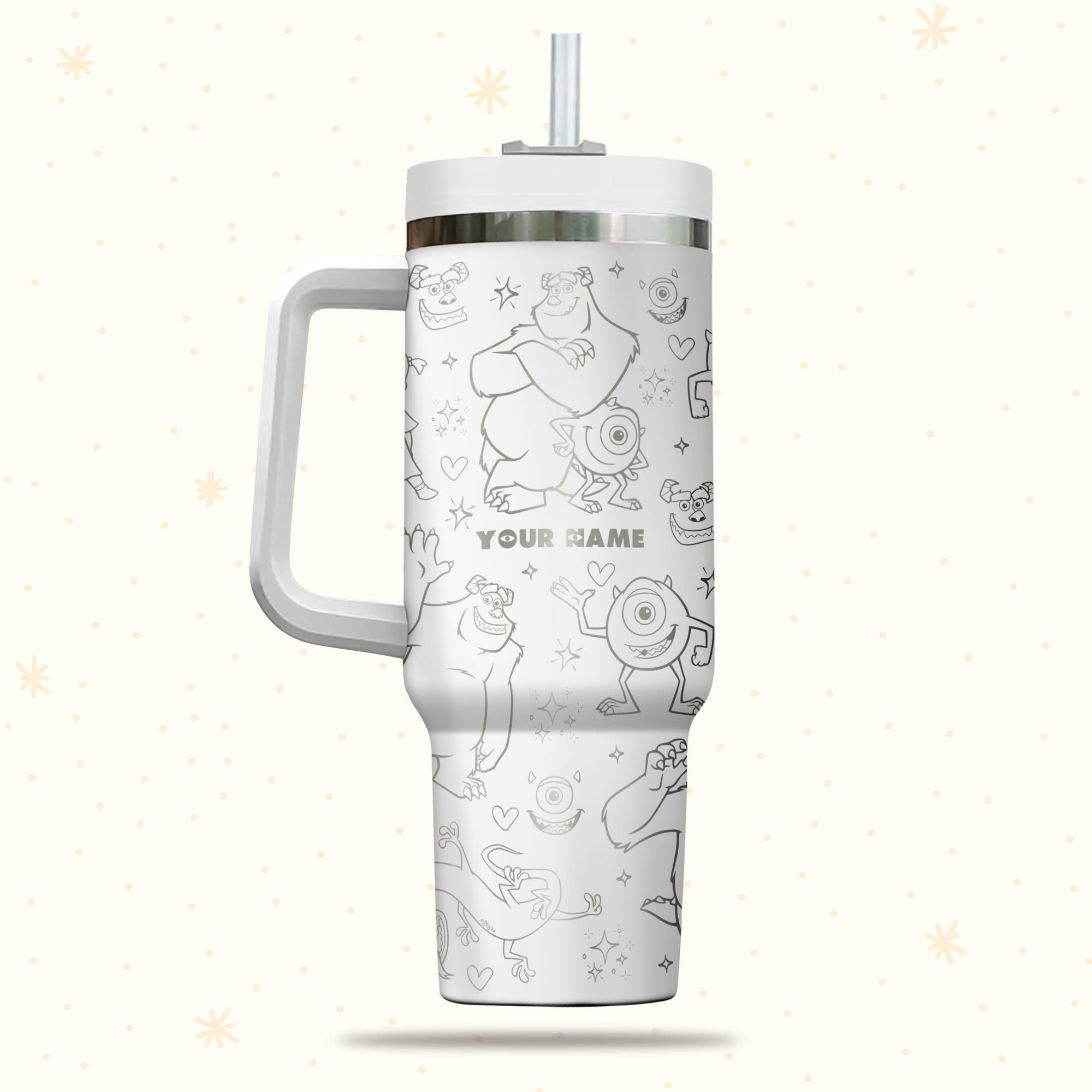 Sullivan And Mike Monster Inc Disney Cartoon Custom Stanley Cup 40 oz 30 oz Tumbler With HandleTVC2301983