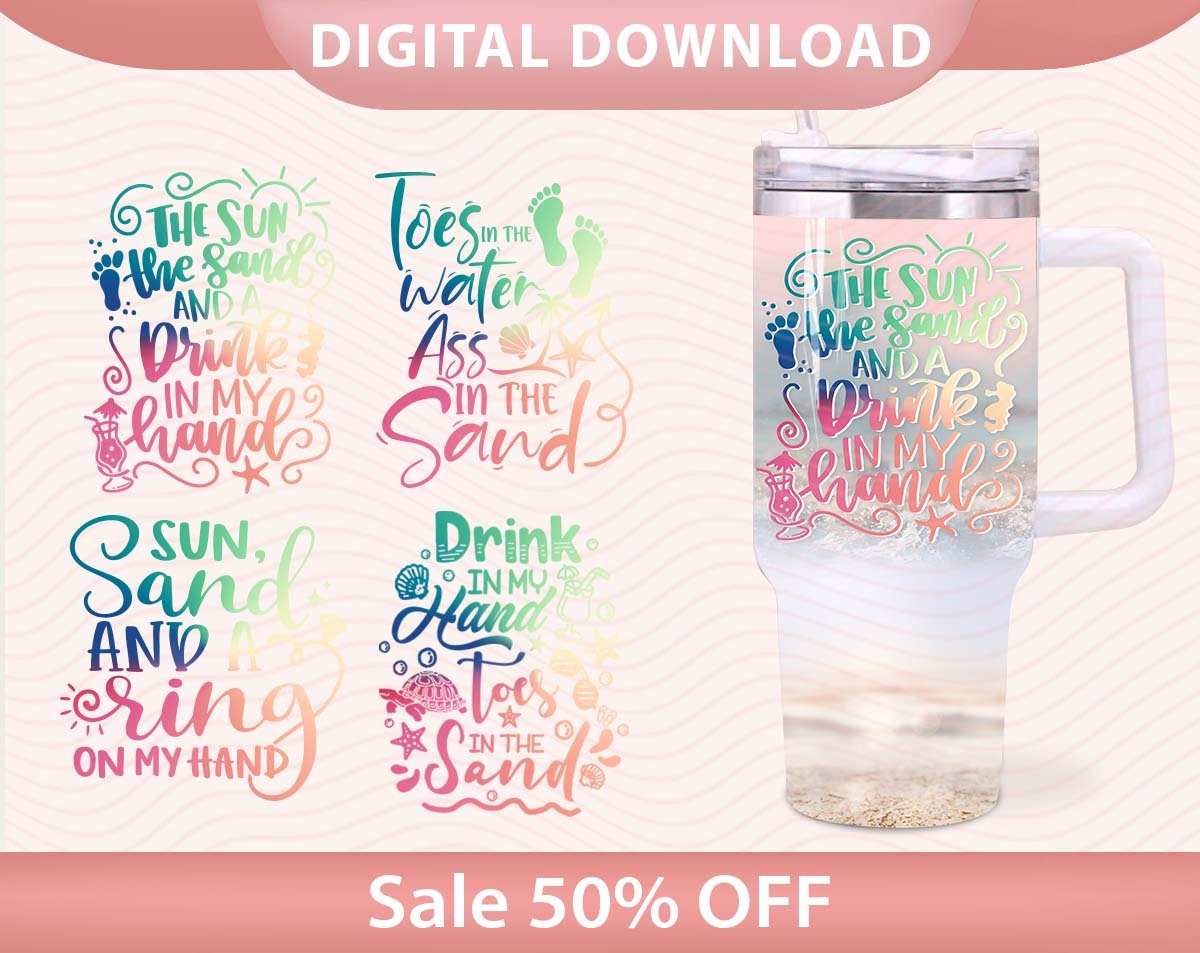 Summer Beach Vibes Custom Stanley Cup 40 oz 30 oz Tumbler With HandleTVC2301958