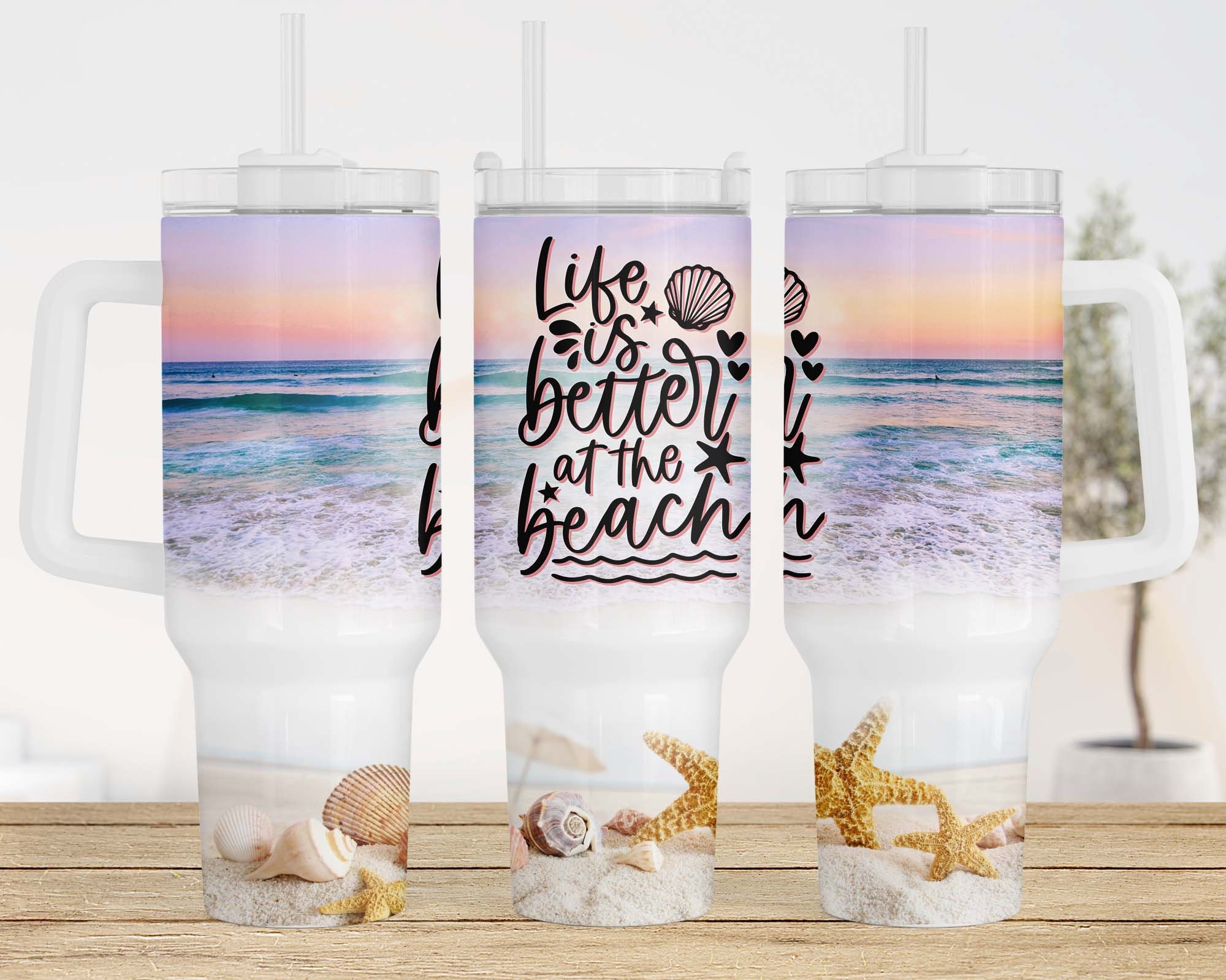 Summer Beach Vibes Custom Stanley Cup 40 oz 30 oz Tumbler With HandleTVC2301958 - Image 3