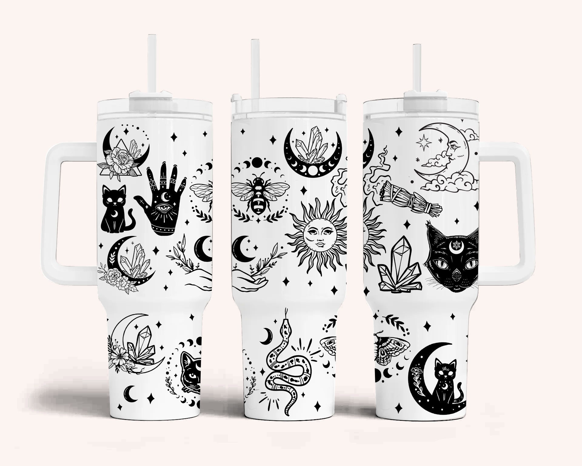 Sun And Moon Boho Custom Stanley Cup 40 oz 30 oz Tumbler With HandleTVC2301894