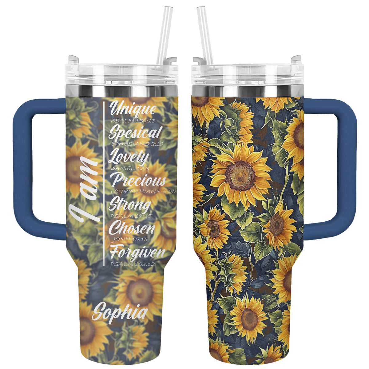 Sunflower Custom Stanley Cup 40 oz 30 oz Tumbler With HandleTVC2301307