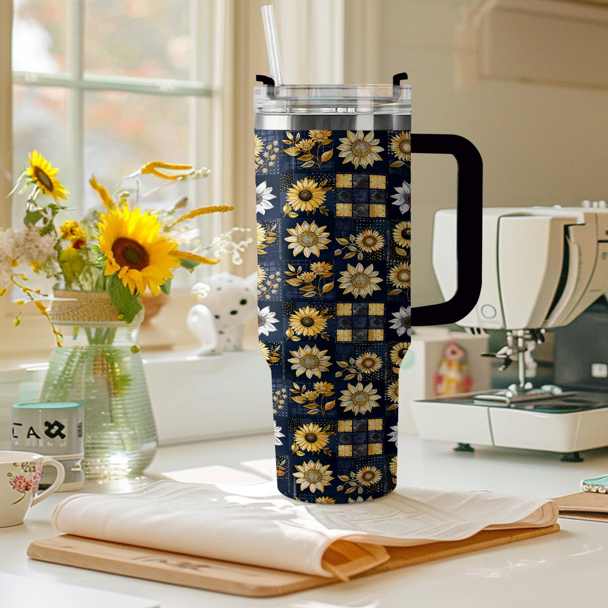 Sunflower Custom Stanley Cup 40 oz 30 oz Tumbler With HandleTVC2301308 - Image 2