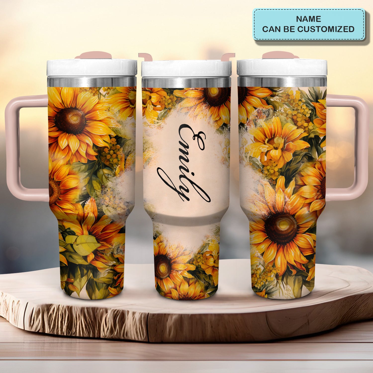 Sunflower Custom Stanley Cup 40 oz 30 oz Tumbler With HandleTVC2301724 - Image 2