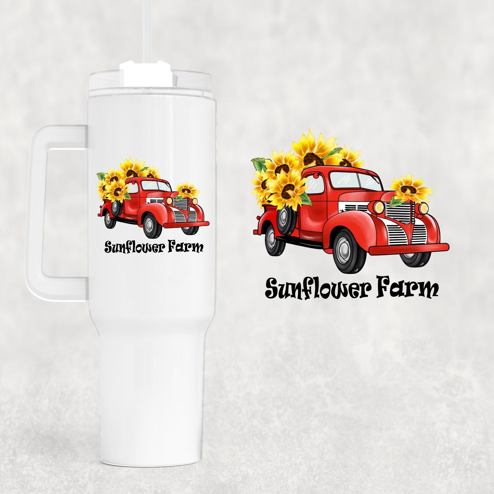 Sunflower Farm Custom Stanley Cup 40 oz 30 oz Tumbler With HandleTVC2301743