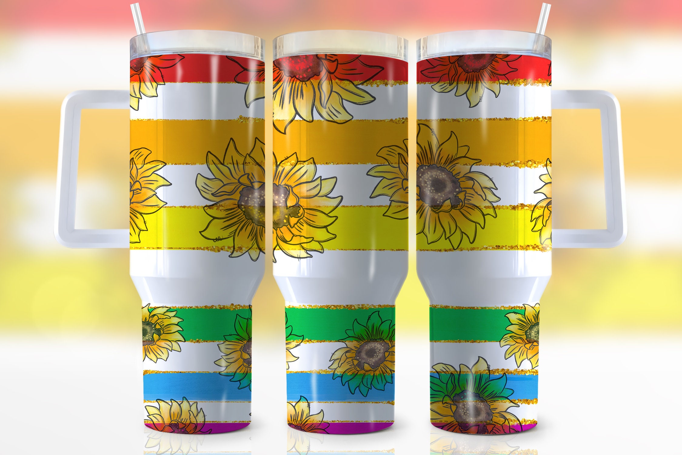 Sunflower LGBTQ+ Pride Custom Stanley Cup 40 oz 30 oz Tumbler With HandleTVC2301952