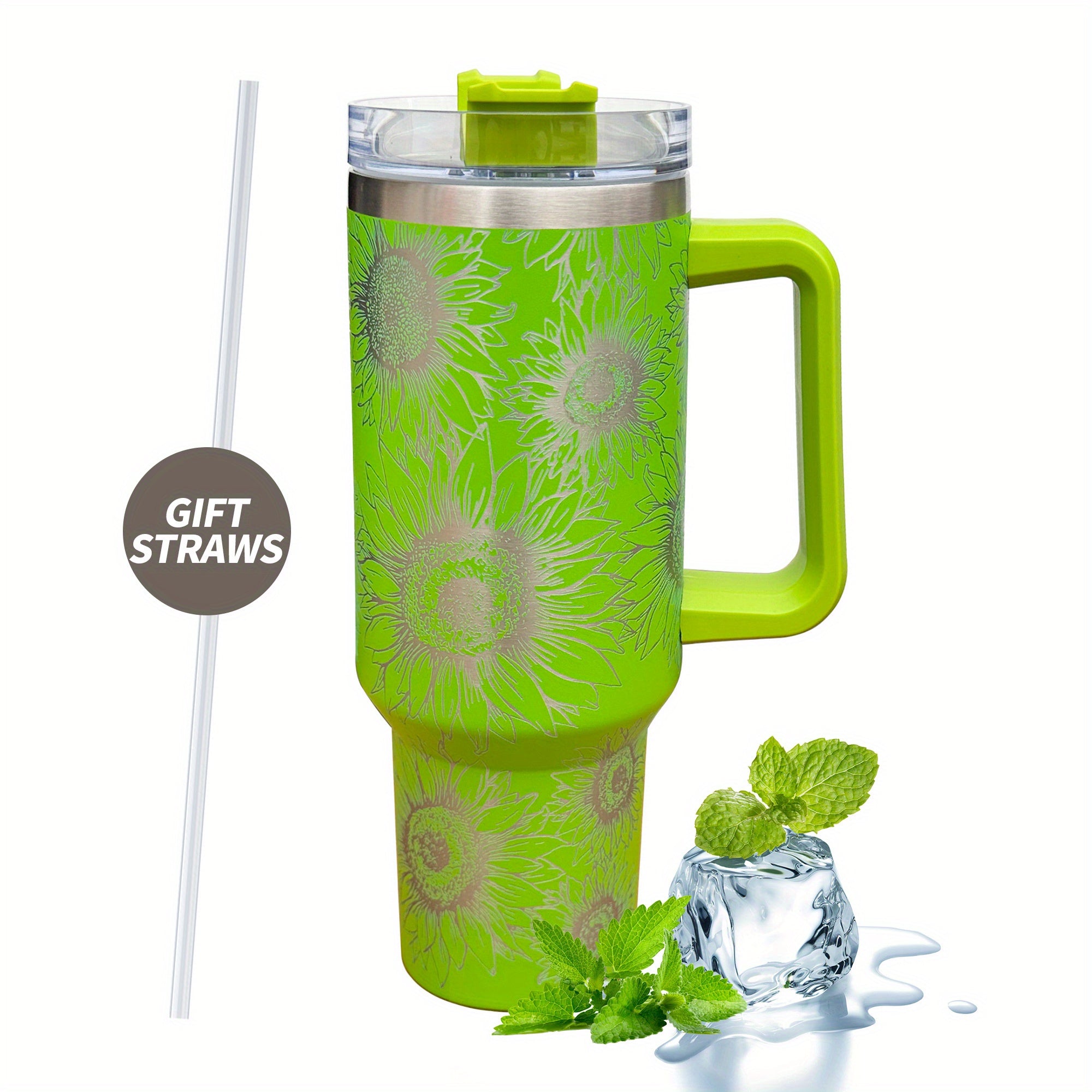 Sunflower Print Custom Stanley Cup 40 oz 30 oz Tumbler With HandleTVC2301649