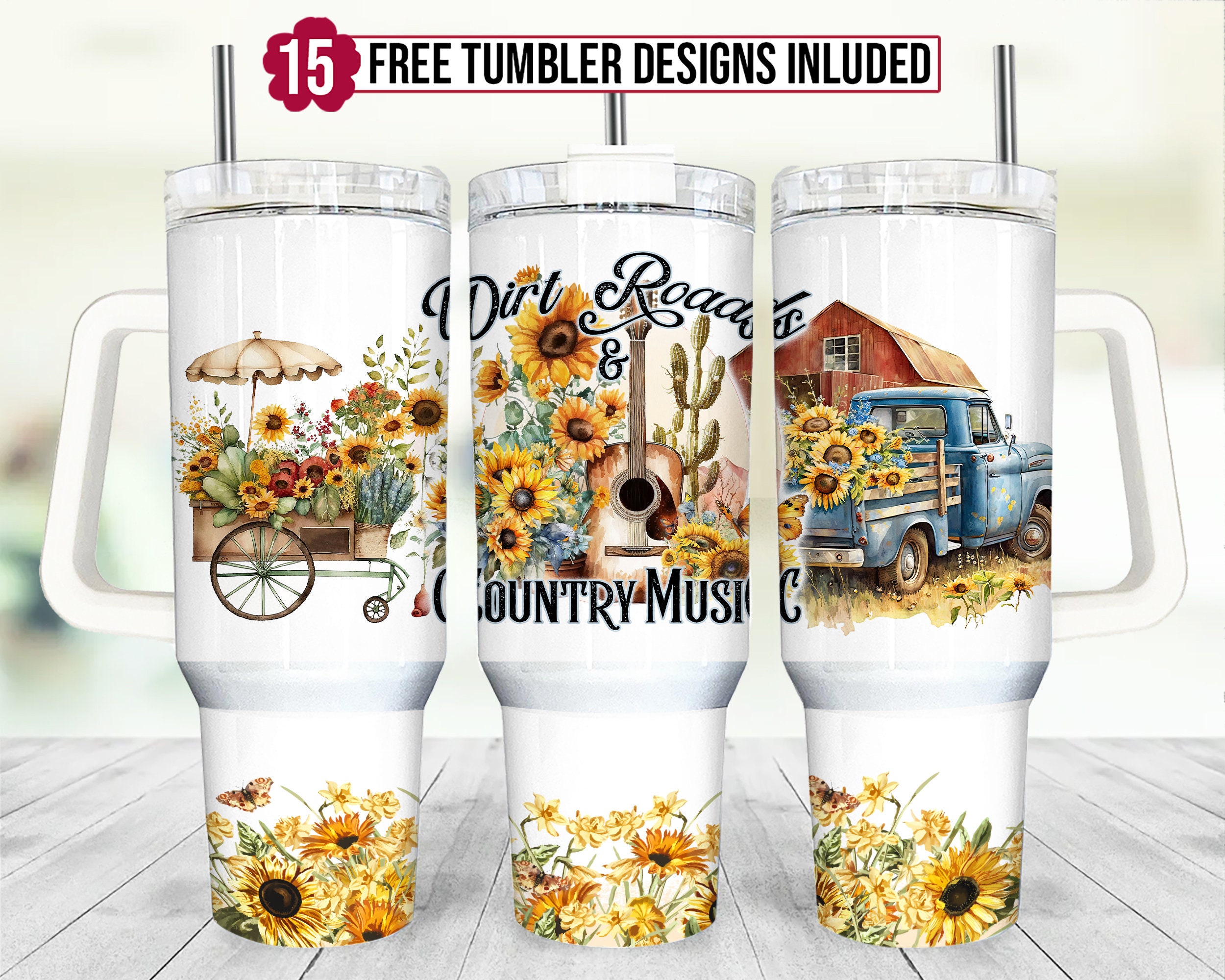 Sunflowers Custom Stanley Cup 40 oz 30 oz Tumbler With HandleTVC2301955