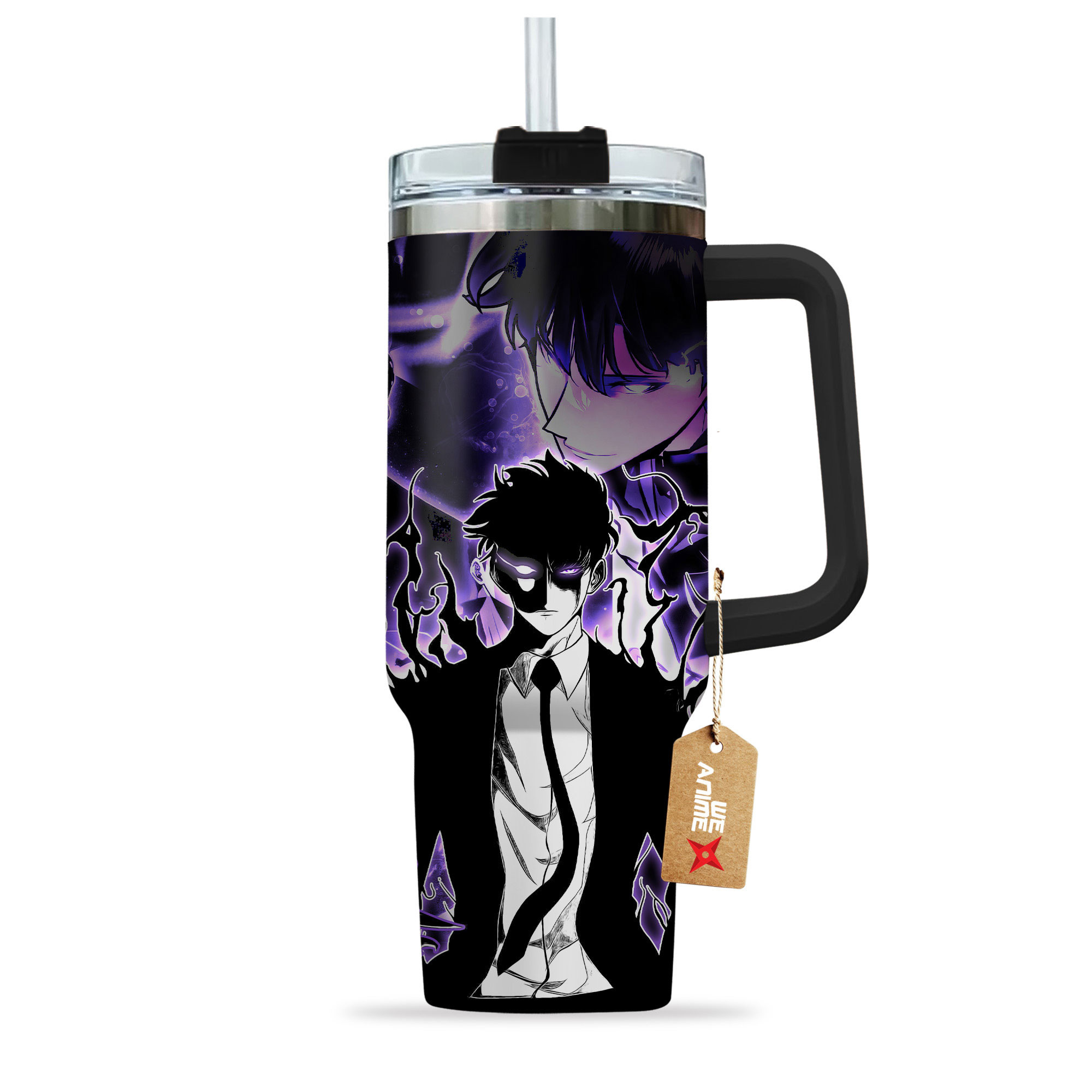 Sung Jin-Woo Solo Leveling Anime Custom Stanley Cup 40 oz 30 oz Tumbler With HandleTVC2301154 - Image 3