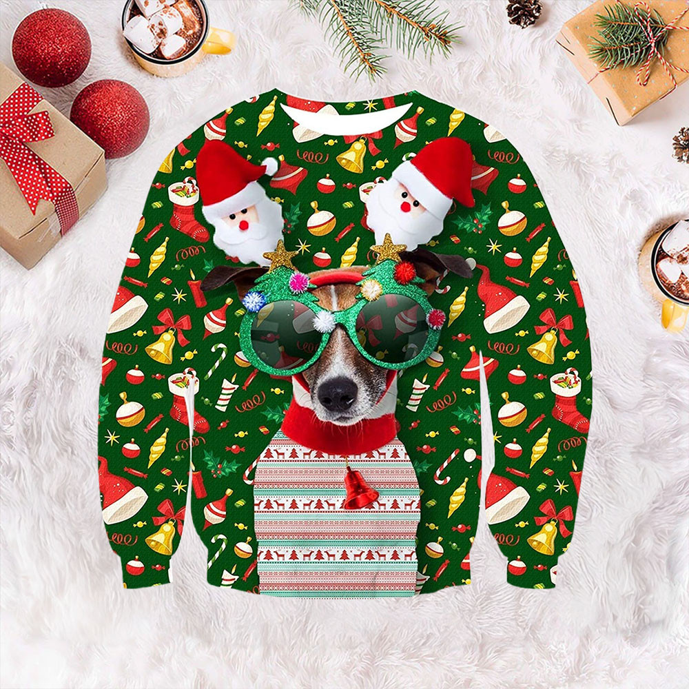 Sunglasses Dog Ugly Christmas Sweater Adorable Christmas Sweater Gift Ideas For Dog Lovers