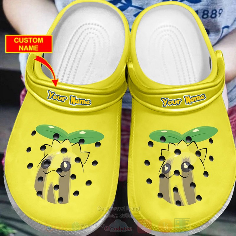 Sunkern Pokemon Anime Crocs Crocband Clogs Shoes Comfortable For Men Women and Kids