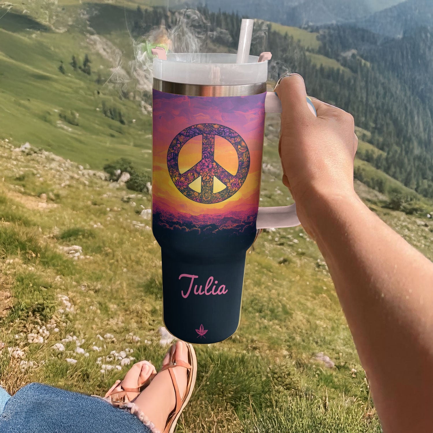 Sunset Peace Custom Stanley Cup 40 oz 30 oz Tumbler With HandleTVC2301292 - Image 4