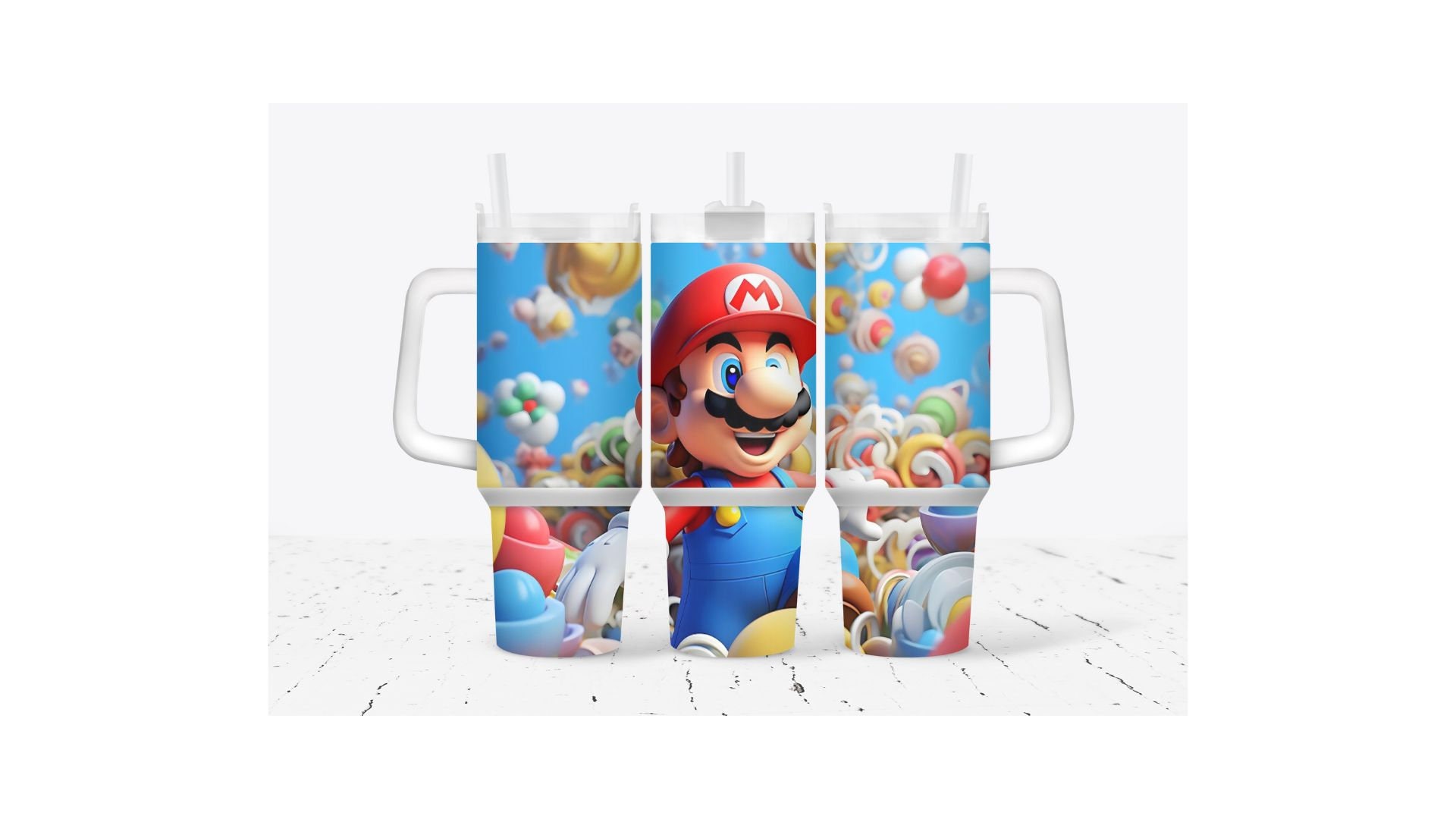 Super Mario Bros Games Custom Stanley Cup 40 oz 30 oz Tumbler With HandleTVC2301931