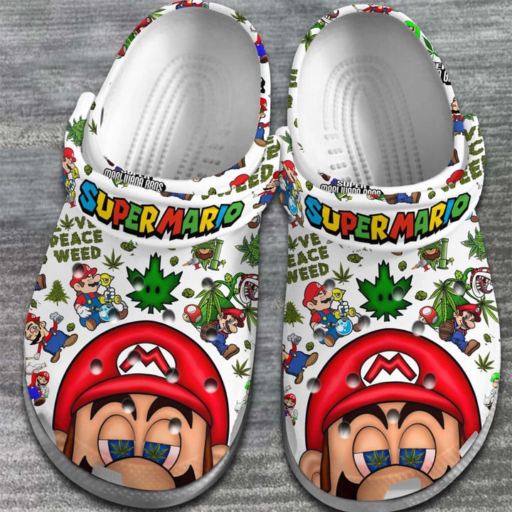 Super Mario Clogs Shoes Crocs Crocband Comfortable - Image 2