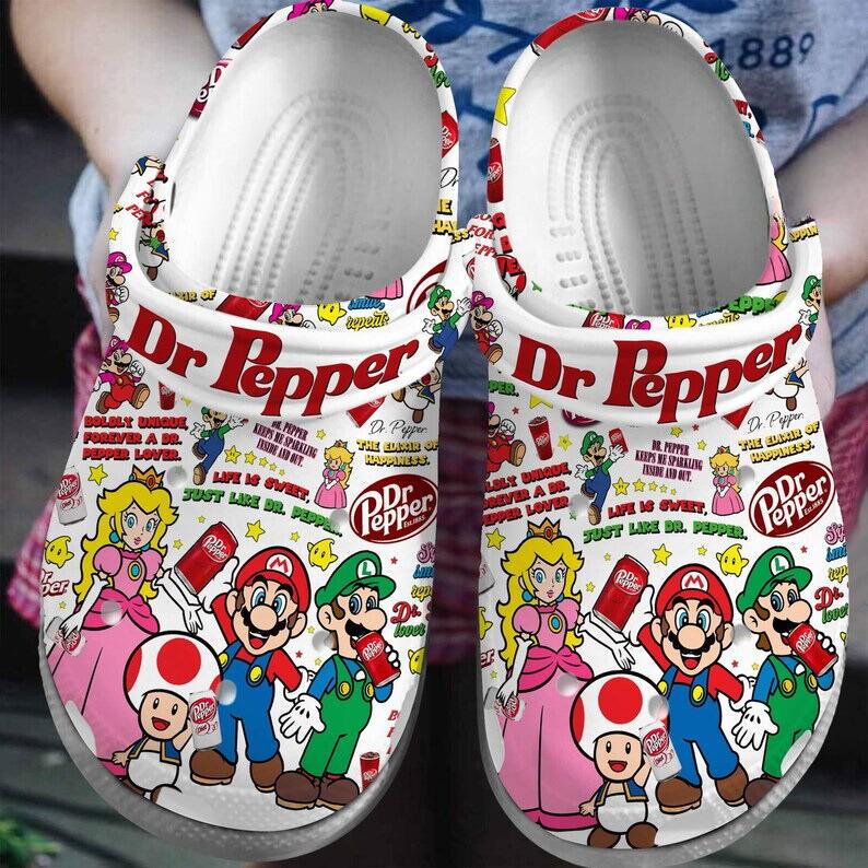 Super Mario Game Crocs Crocband Clogs Shoes Comfortable For Men Women and Kids