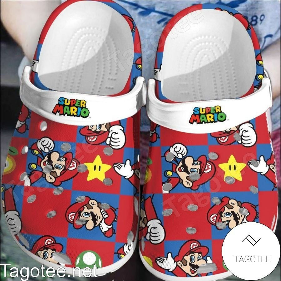 Super Mario Game Crocs Crocband Clogs Shoes Comfortable For Men Women and Kids