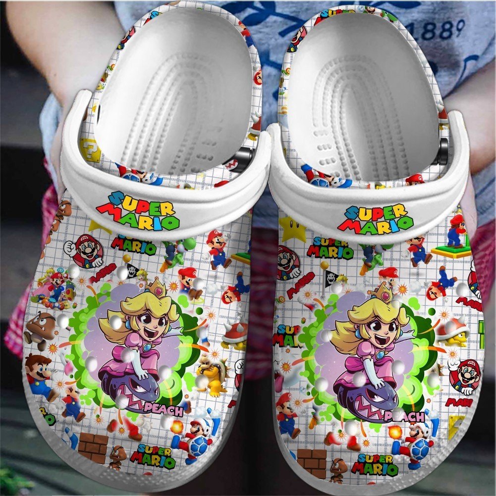 Super Mario Game Movie Crocs Crocband Clogs Shoes Comfortable For Men Women and Kids