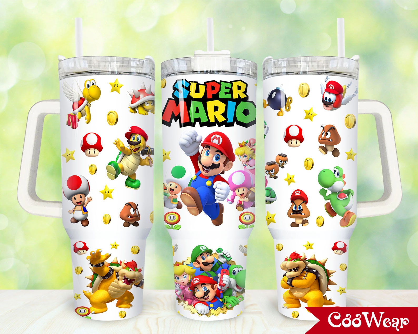 Super Mario Games Custom Stanley Cup 40 oz 30 oz Tumbler With HandleTVC2301859