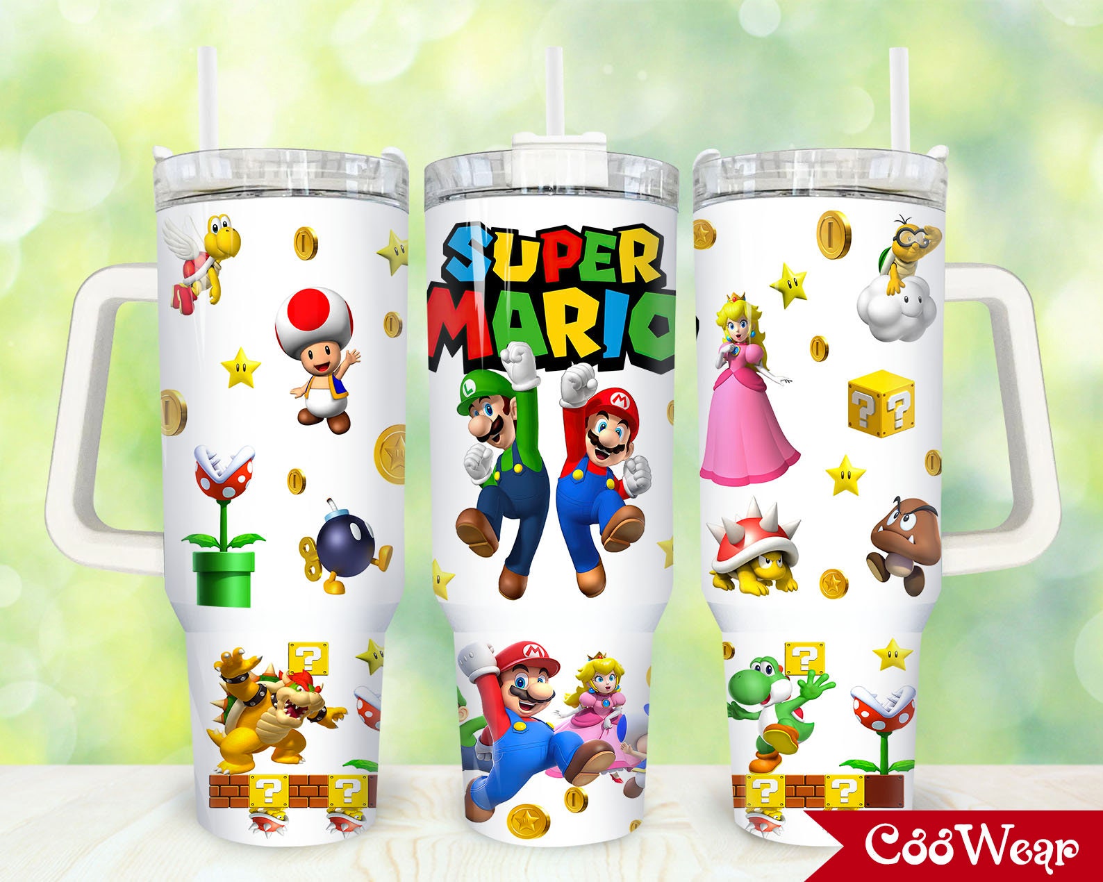 Super Mario Games Custom Stanley Cup 40 oz 30 oz Tumbler With HandleTVC2301869