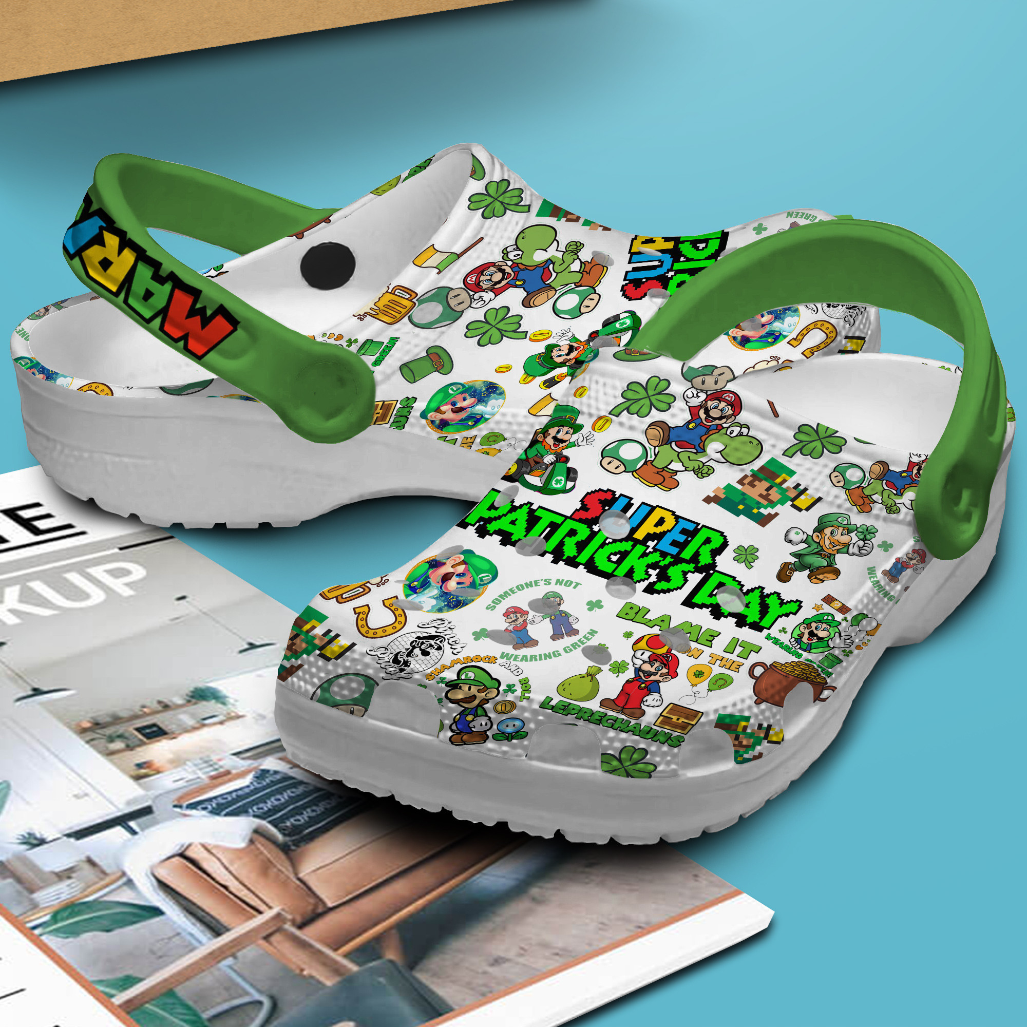 Super Mario Games Movie Crocs Crocband Clogs Shoes Comfortable For Men Women and Kids - Image 2
