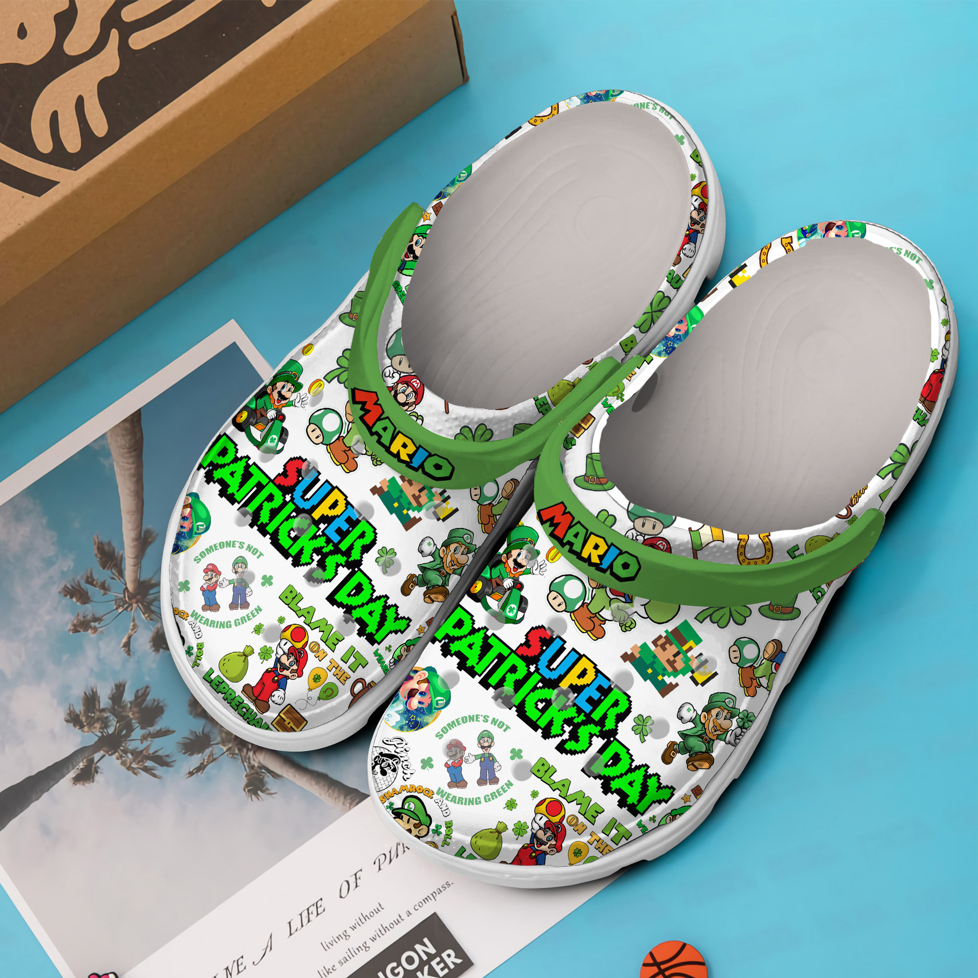 Super Mario Games Movie Crocs Crocband Clogs Shoes Comfortable For Men Women and Kids - Image 3