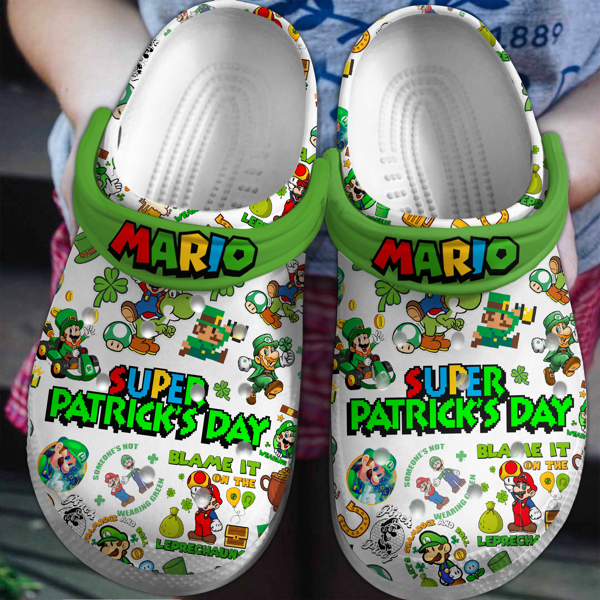 Super Mario Games Movie Crocs Crocband Clogs Shoes Comfortable For Men Women and Kids