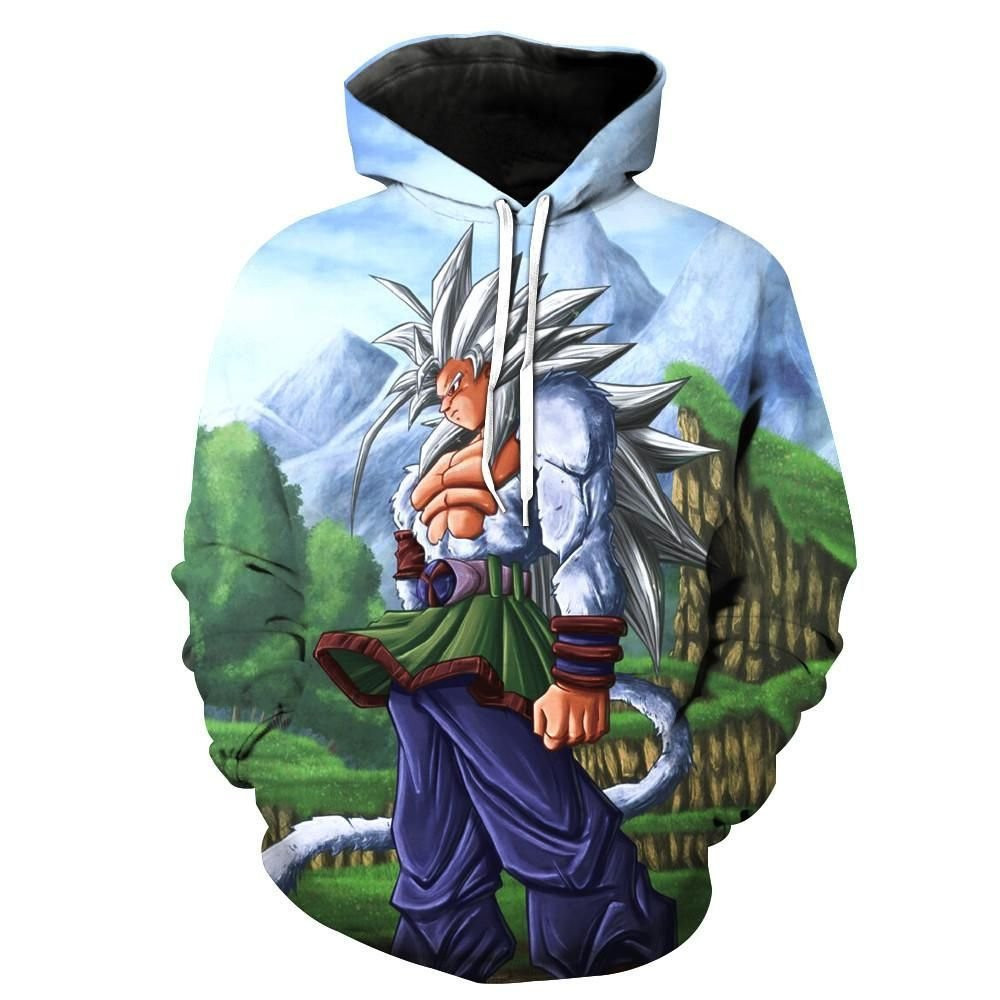 Super Saiyan 5 Goku Dragon Ball AF 3D All Over Print Hoodie, Zip Hoodie