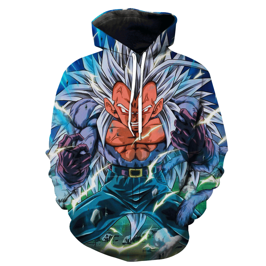 Super Saiyan 5 Vegeta 3D All Over Print Hoodie, Zip Hoodie