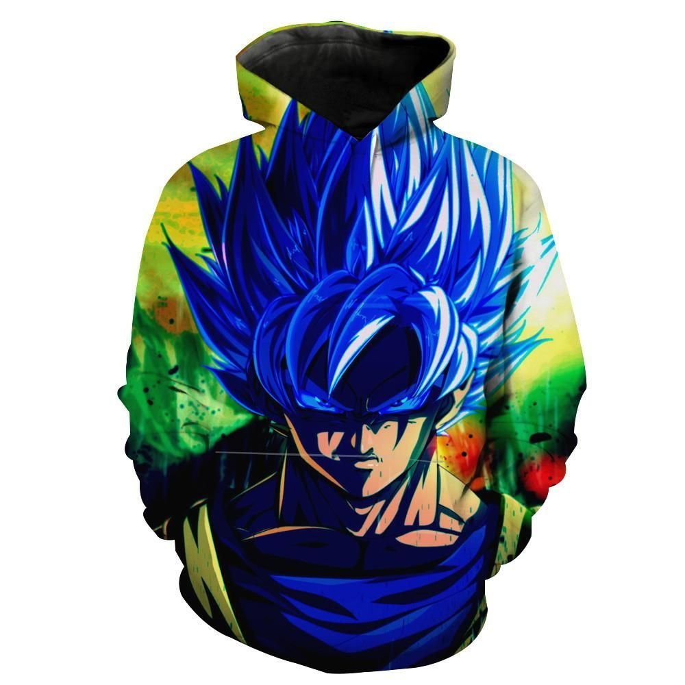 Super Saiyan Blue Goku 3D All Over Print Hoodie, Zip Hoodie
