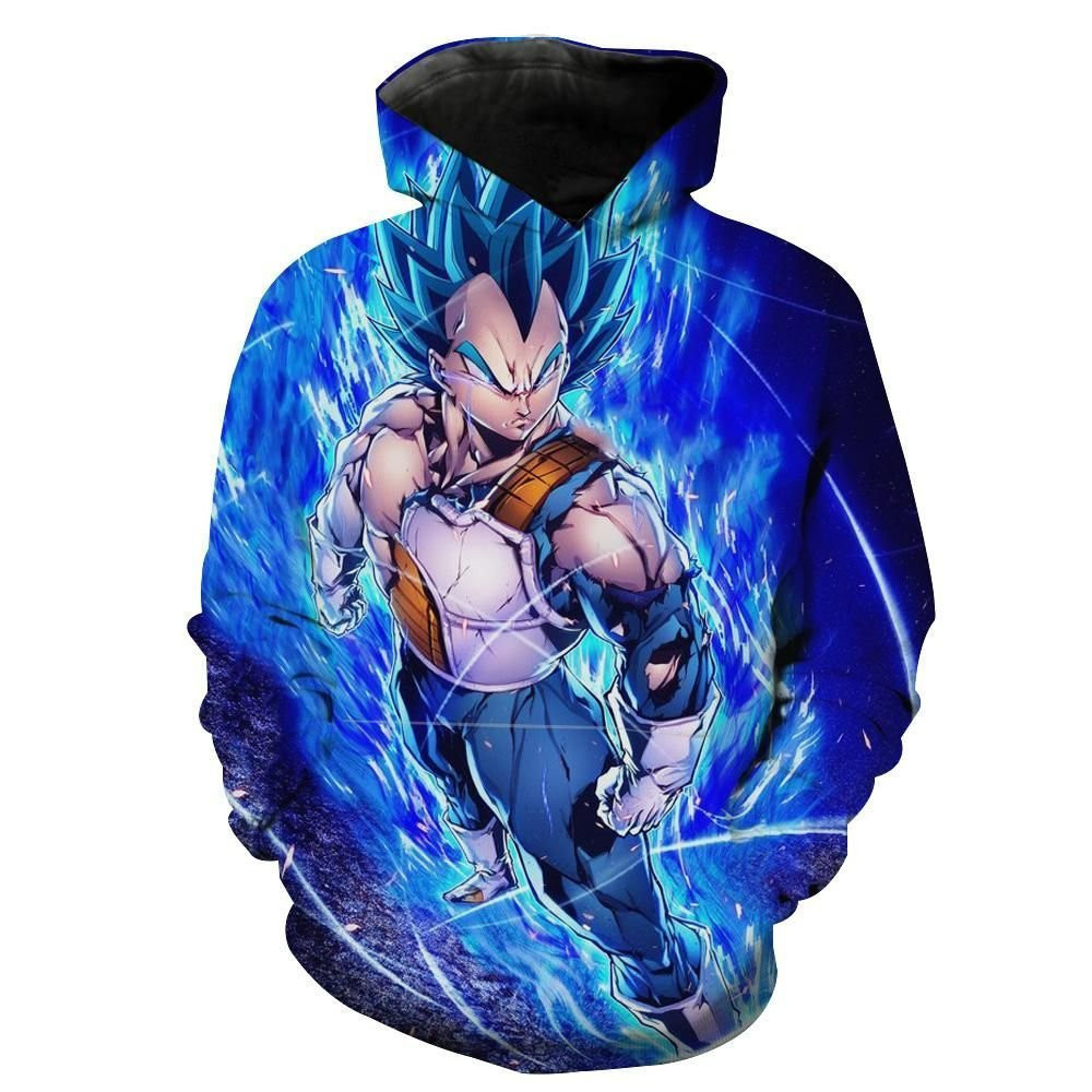 Super Saiyan Blue Vegeta 3D All Over Print Hoodie, Zip Hoodie