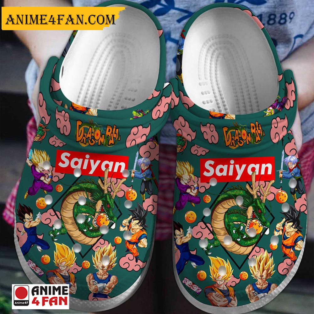 Super Saiyan Dragon Ball Anime Crocs Crocband Clogs Shoes Comfortable For Men Women and Kids