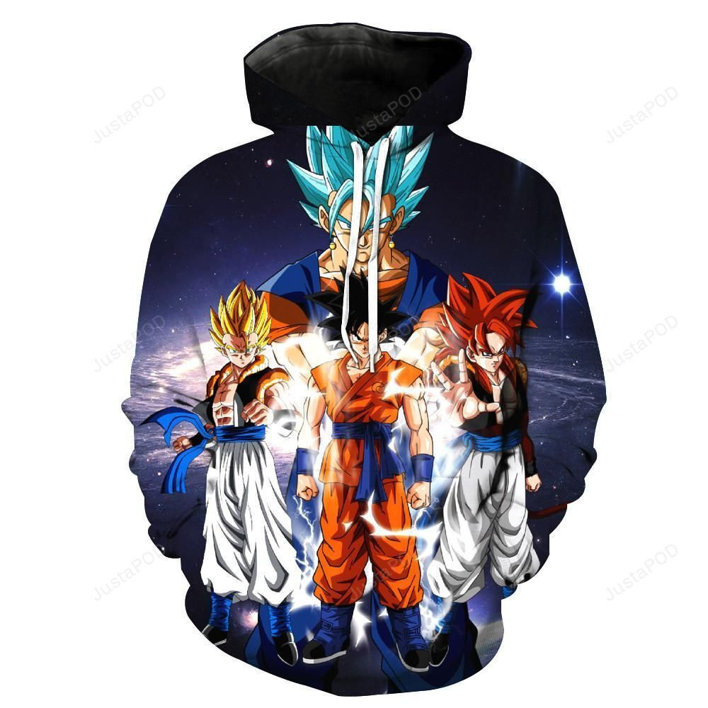 Super Saiyan Gods Dragon Ball Z 3D All Over Print Hoodie, Zip Hoodie