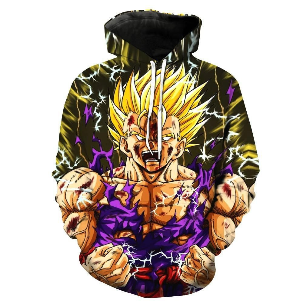 Super Saiyan Gohan V2 Dragon Ball Z 3D All Over Print Hoodie, Zip Hoodie