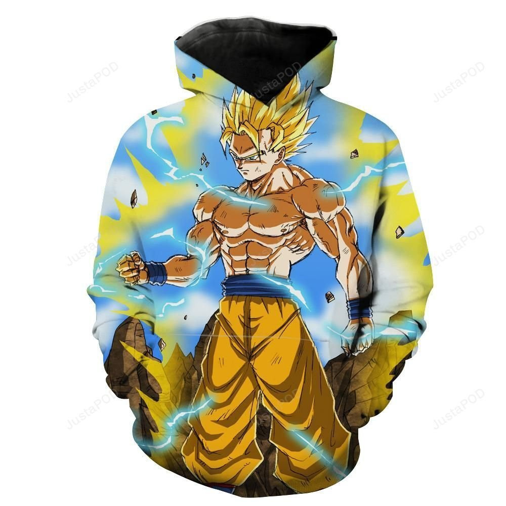 Super Saiyan Goku 3D All Over Print Hoodie, Zip Hoodie