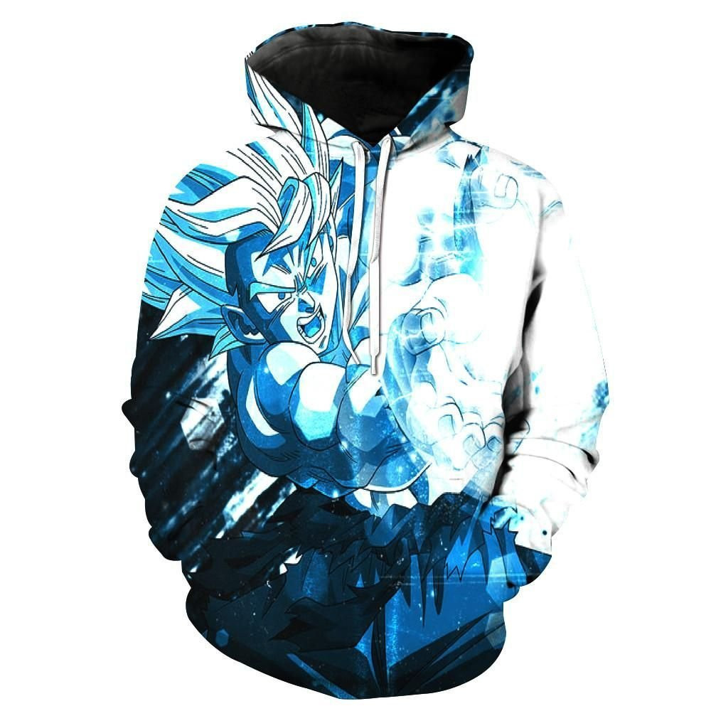 Super Saiyan Goku Kamehameha Dragon Ball Z 3D All Over Print Hoodie, Zip Hoodie