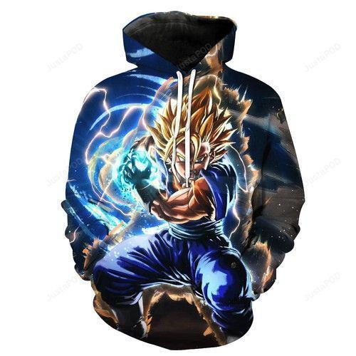 Super Saiyan Goku Kamehameha V2 Dragon Ball Z 3D All Over Print Hoodie, Zip Hoodie
