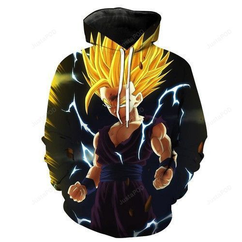 Super Saiyan Kid Gohan Dragon Ball Z 3D All Over Print Hoodie, Zip Hoodie