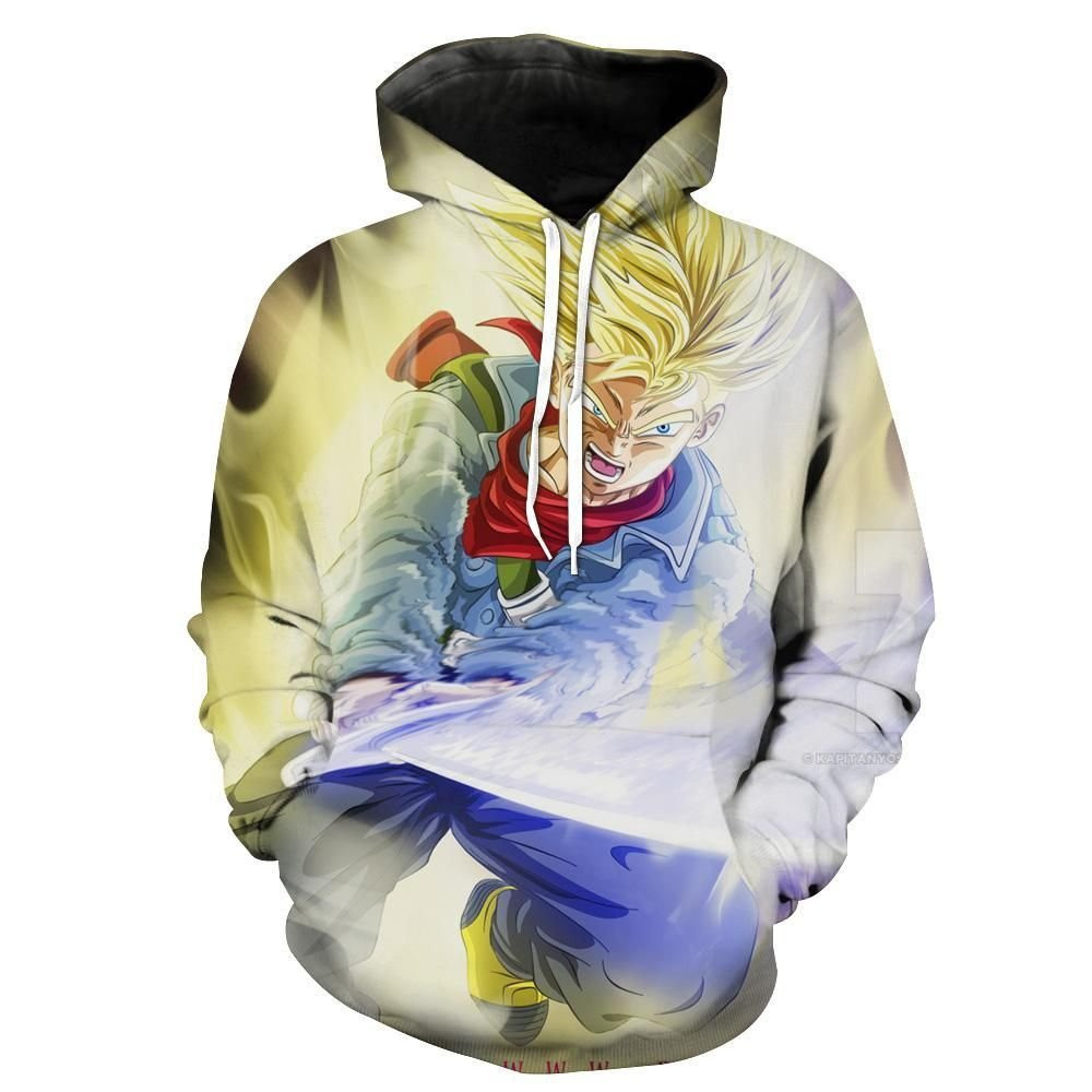 Super Saiyan Trunks Swoword 3D All Over Print Hoodie, Zip Hoodie