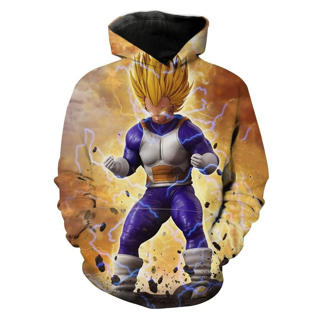 Super Saiyan Vegeta 3D All Over Print Hoodie, Zip Hoodie