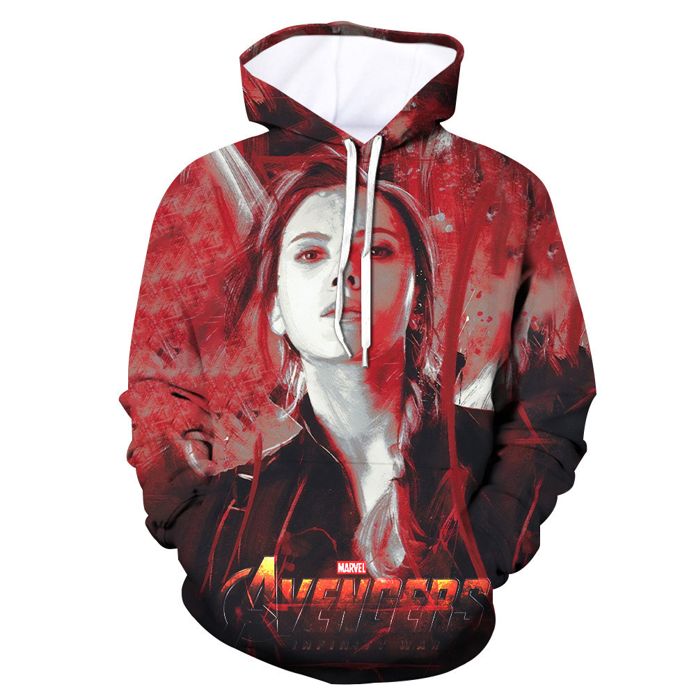 Superhero Black Widow Avengers Endgame 3D All Over Print Hoodie, Zip Hoodie