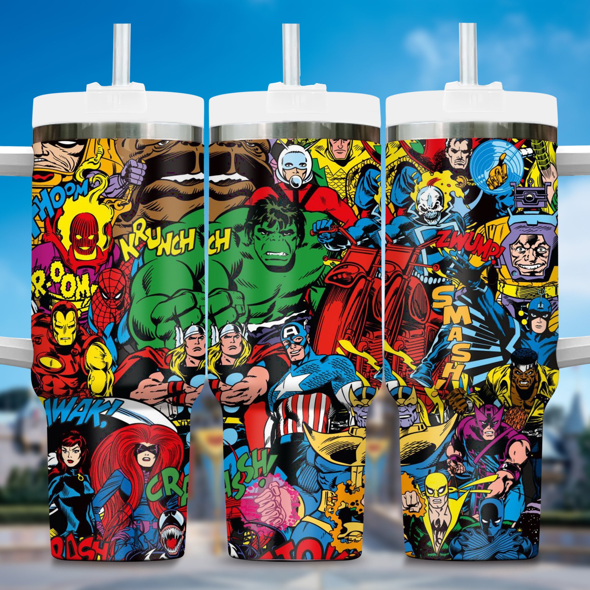 Superhero Marvel Heroes Cartoon Custom Stanley Cup 40 oz 30 oz Tumbler With HandleTVC2301289