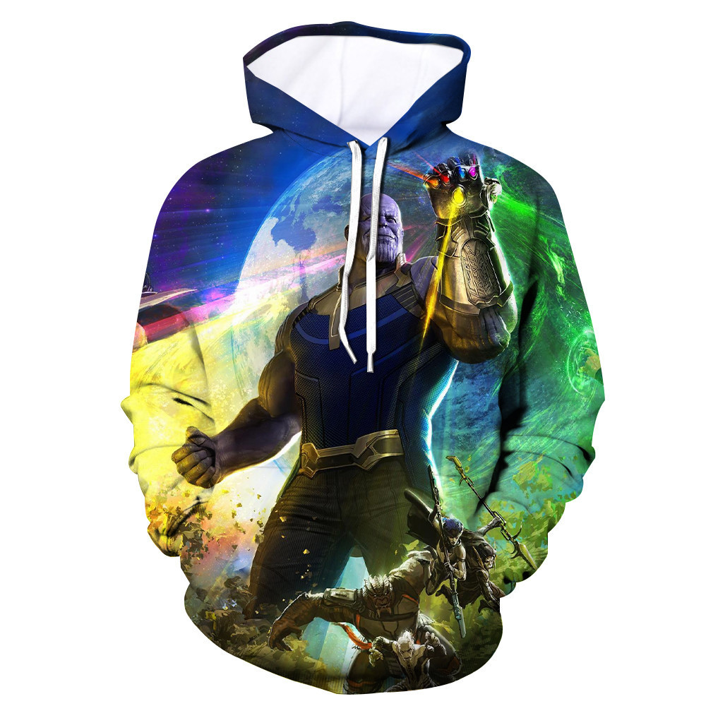 Superhero Thanos Avengers Endgame 3D All Over Print Hoodie, Zip Hoodie