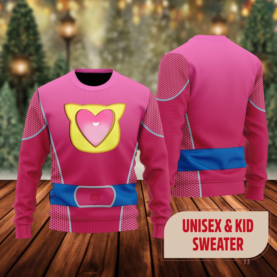SuperKitties Ginny Ugly Christmas Sweater, SuperKitties Movie Xmas
