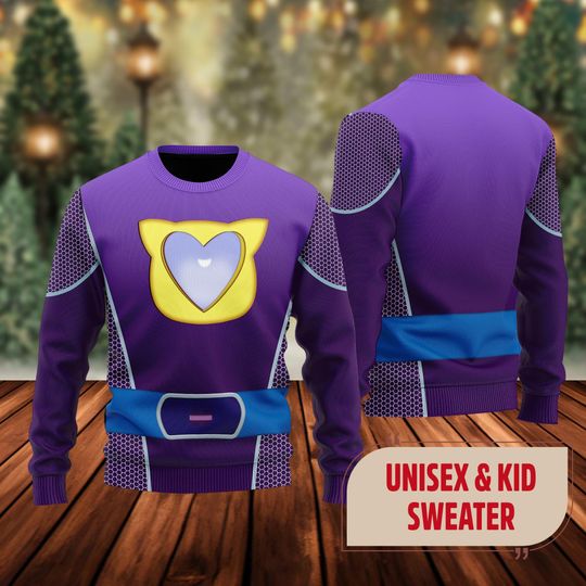 SuperKitties Sparks Ugly Christmas Sweater, SuperKitties Movie Xmas - Image 7