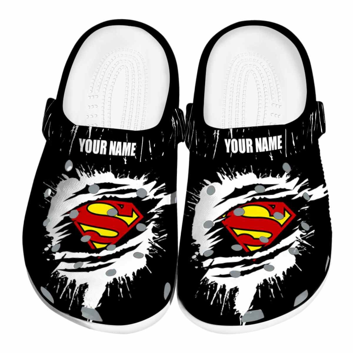 Superman Movie Crocs Crocband Clogs Shoes Comfortable For Men Women and Kids
