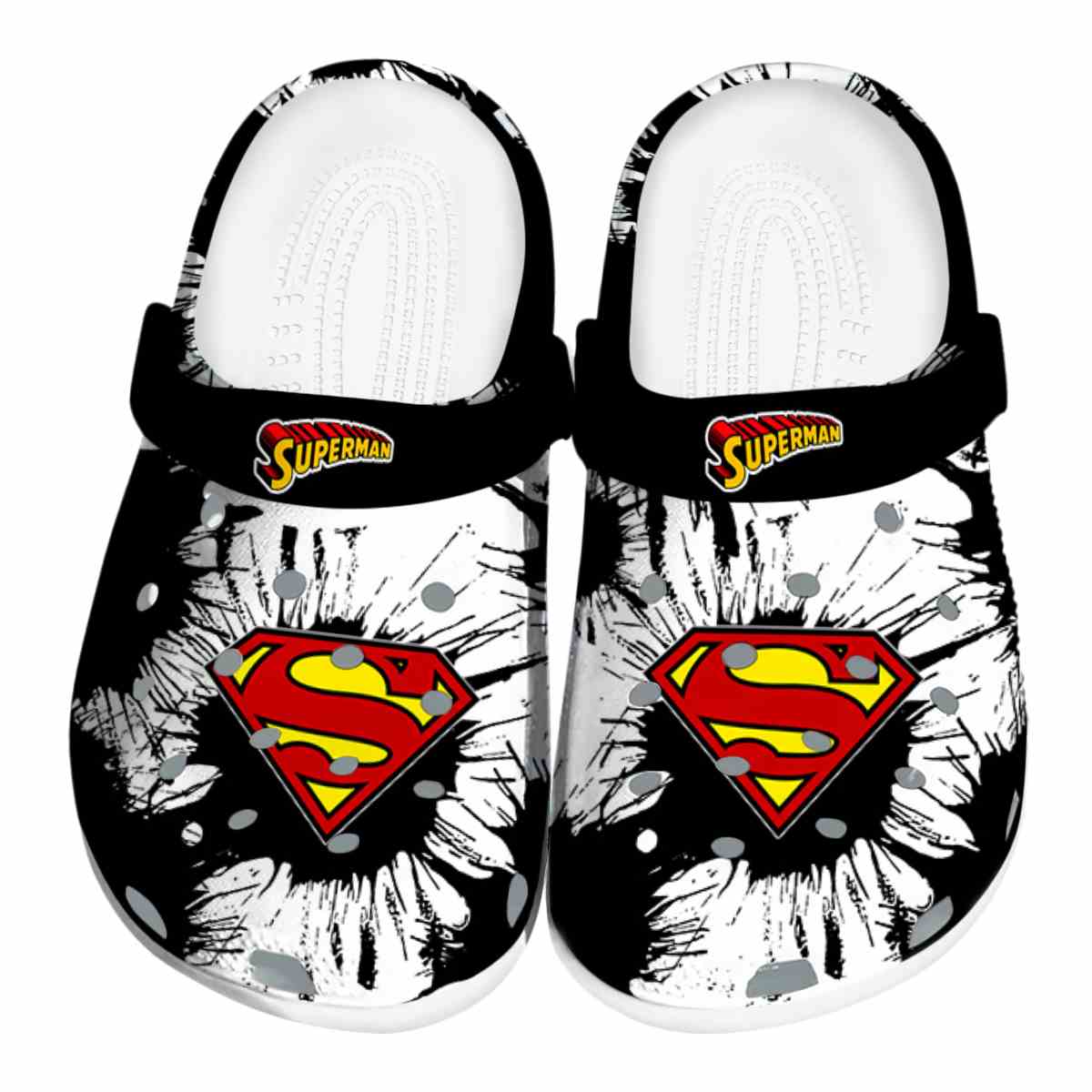 Superman Movie Crocs Crocband Clogs Shoes Comfortable For Men Women and Kids