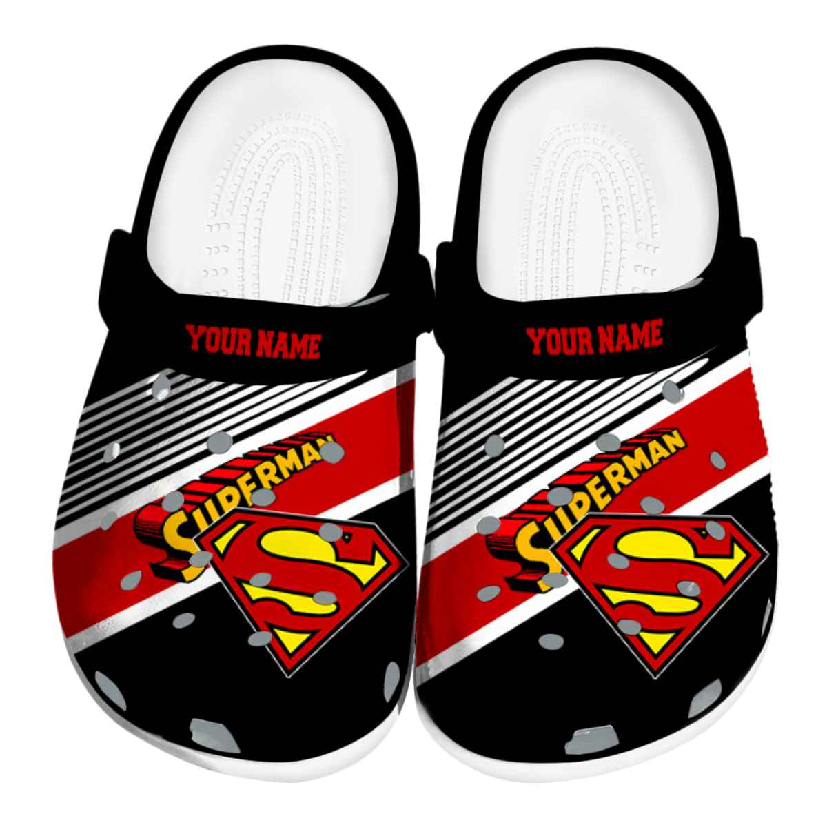 Superman Movie Crocs Crocband Clogs Shoes Comfortable For Men Women and Kids