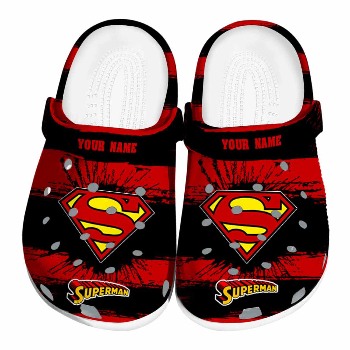 Superman Movie Crocs Crocband Clogs Shoes Comfortable For Men Women and Kids