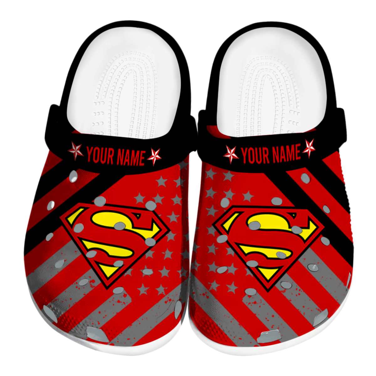 Superman Movie Crocs Crocband Clogs Shoes Comfortable For Men Women and Kids
