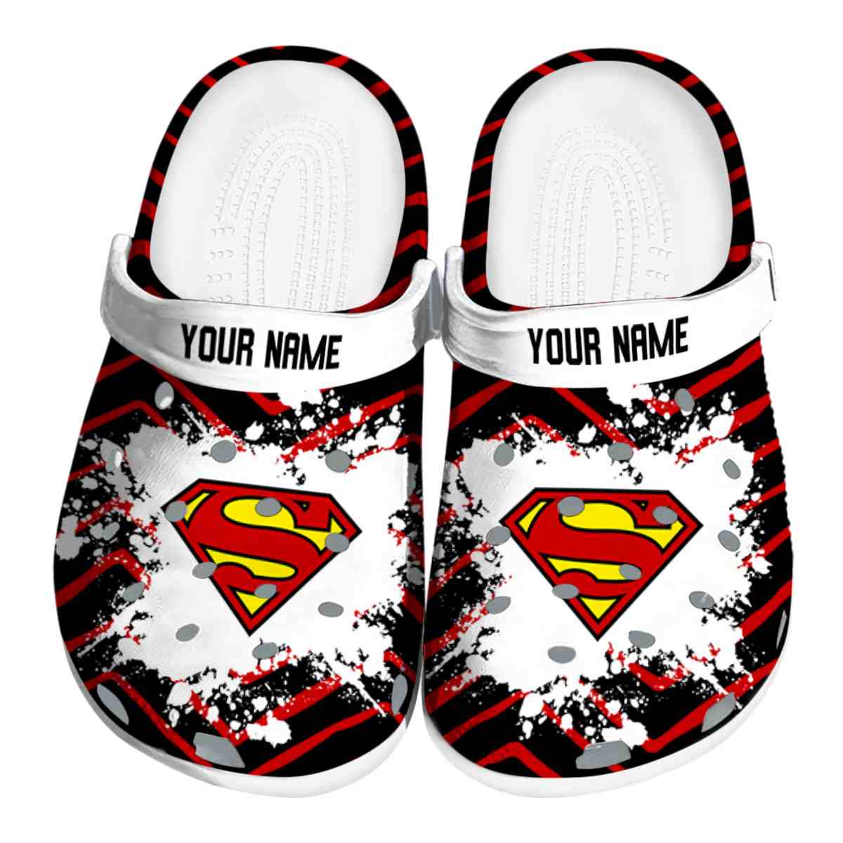 Superman Movie Crocs Crocband Clogs Shoes Comfortable For Men Women and Kids