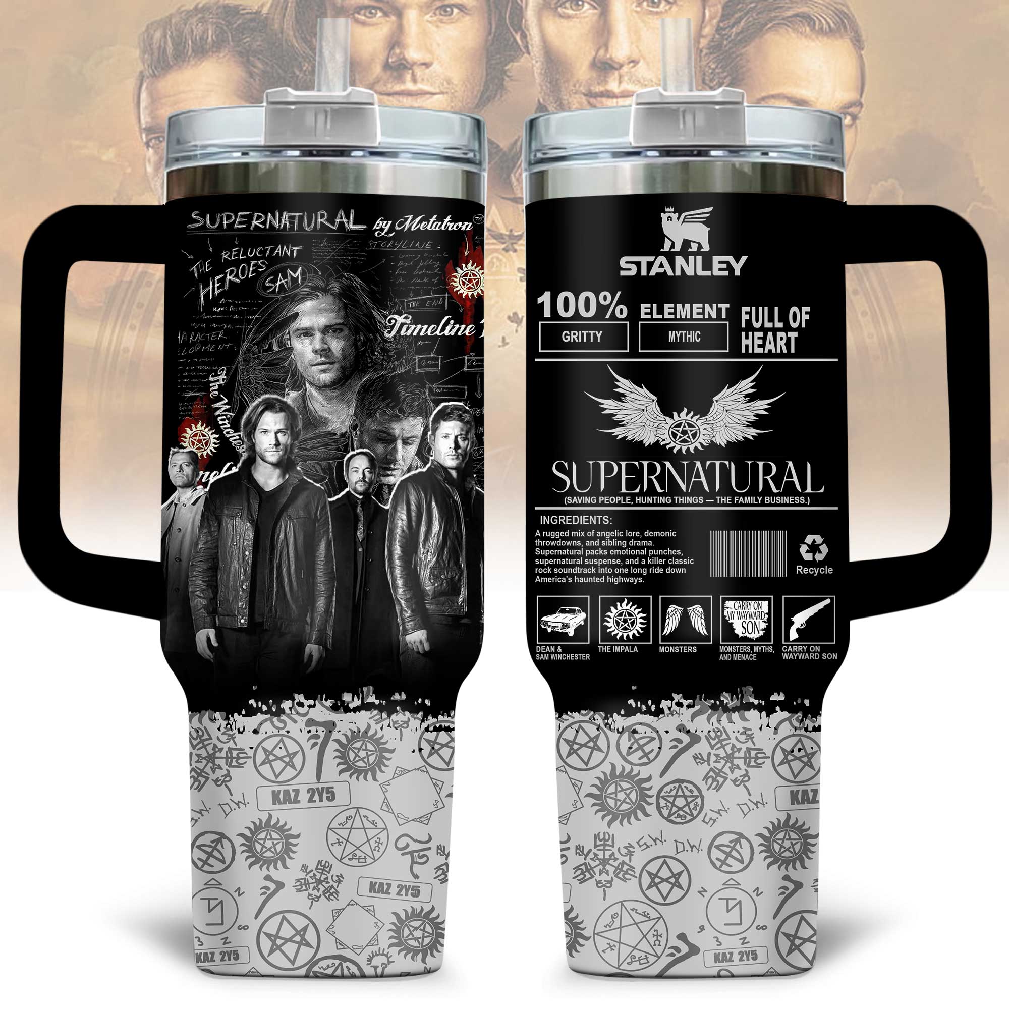 Supernatural TV Series Custom Stanley Cup 40 oz 30 oz Tumbler With HandleTVC2301174